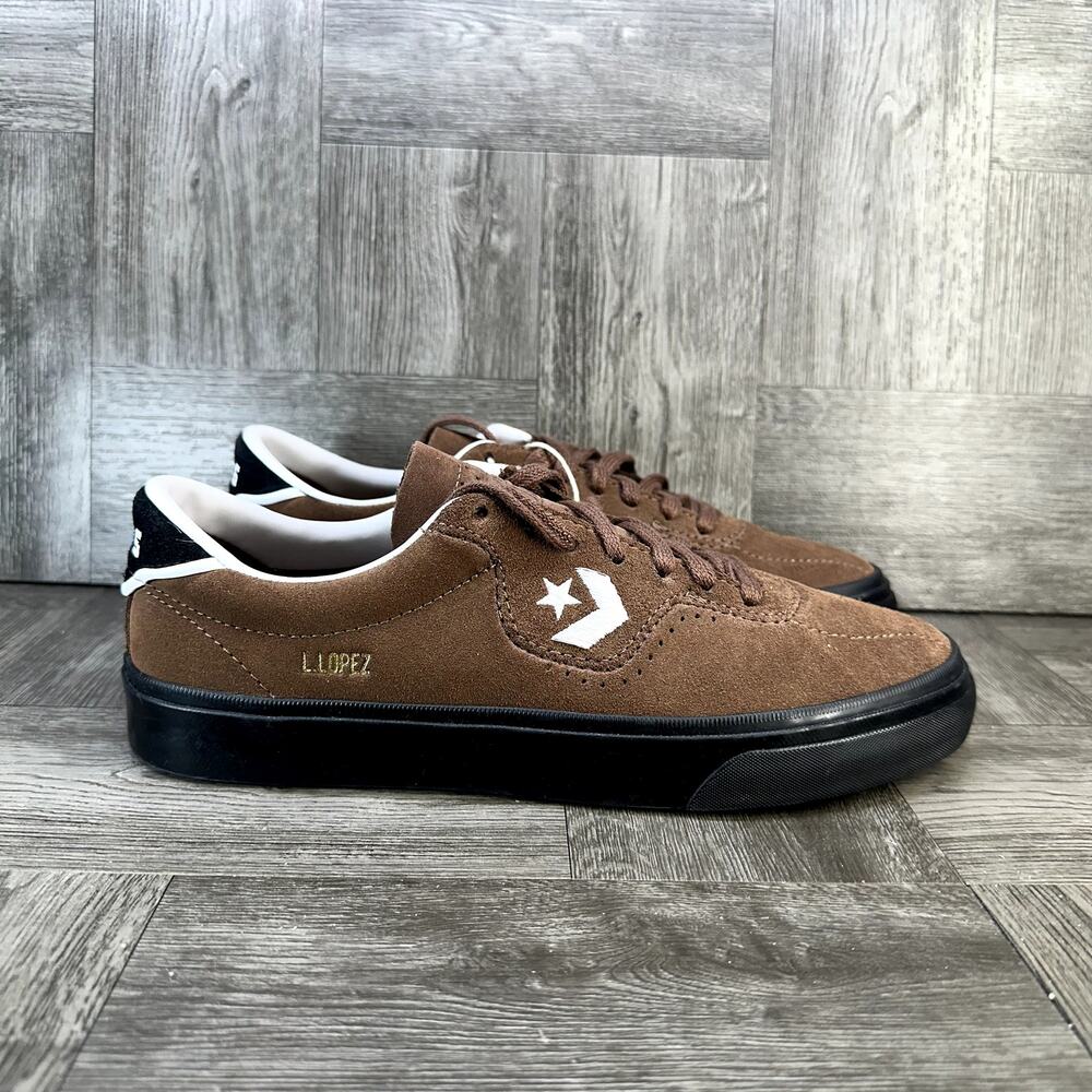 Converse CONS Louie Lopez Pro Womens 8.5 Brown Suede Low Top Skate Sneakers NEW